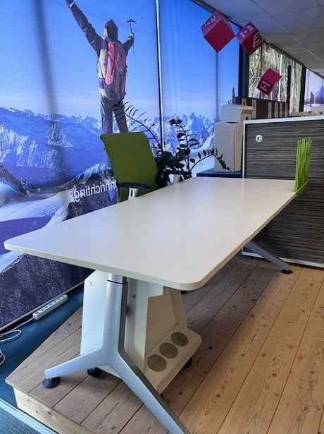 Bureau Sedus 180x90 cm – wit – (Voorraad 8 stuks), Ophalen, Gebruikt, Overige typen