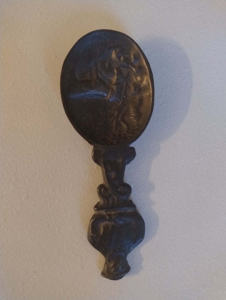 Tinnen lepel Oud Hollands tingieterij Leerdam, Antiek en Kunst, Ophalen of Verzenden