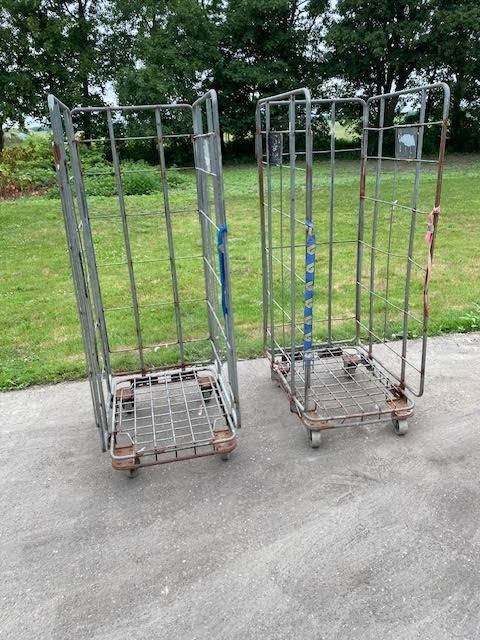2 rolcontainers met 3 rekken voor haardhout op te slaan, Minder dan 3 m³, Ophalen