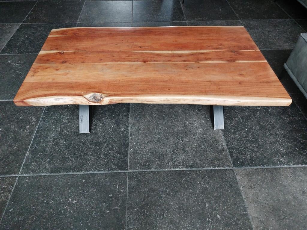Mooie boomstam salontafel, Ophalen, 100 tot 150 cm, 50 tot 100 cm, Zo goed als nieuw