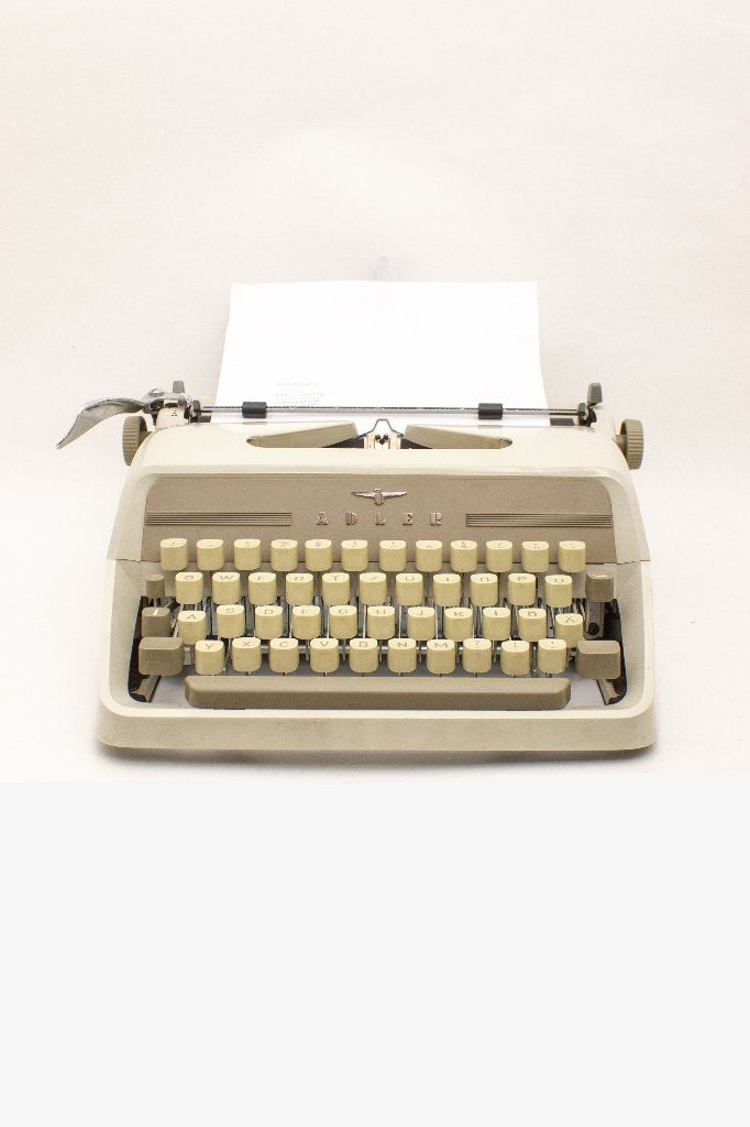 60s Adler Junior 1 vintage typemachine QWERTZ Duits, Ophalen, Gebruikt, Adler, X