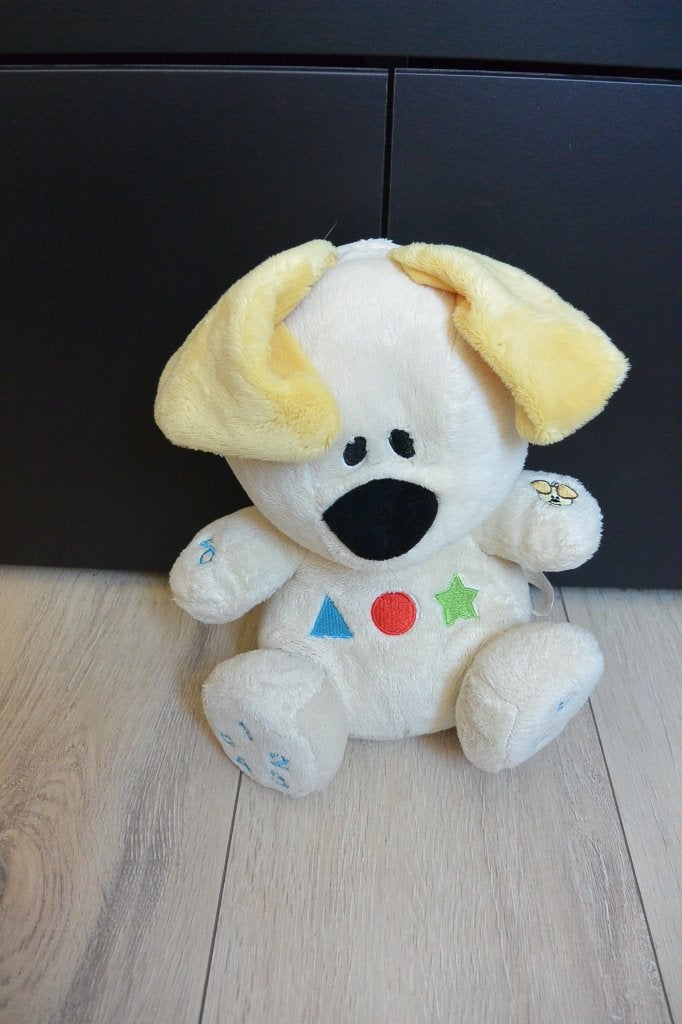 Interactieve Pip knuffel met geluid en vormen, Gebruikt, Overige merken, Middelgroot (20 tot 80 cm), Wit