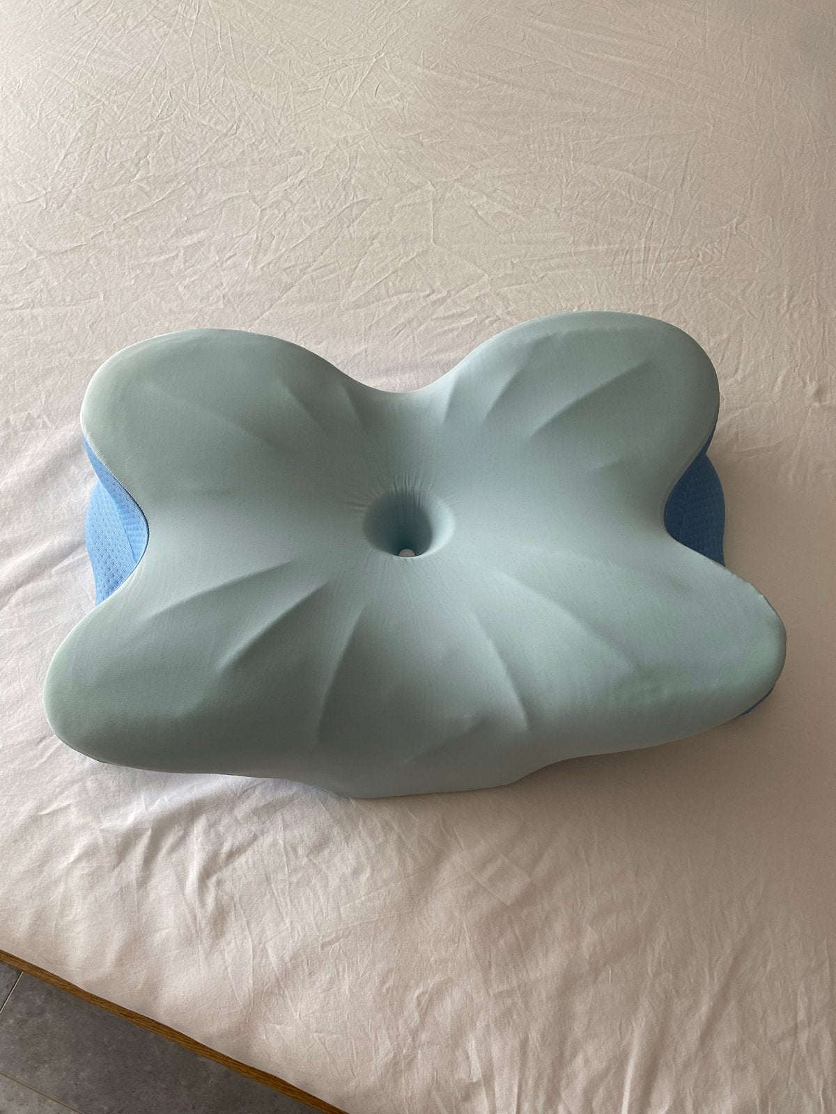 Derila Memory Foam Kussen - Ergonomisch Hoofdkussen, Overige merken, Blauw, Afneembare hoes, Hoofdkussen
