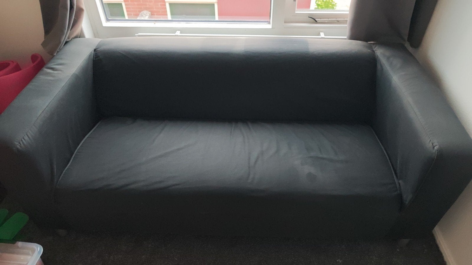 Gratis Ikea Klippan bank met dubbele hoes in perfecte staat!, Ophalen, 150 tot 200 cm, Ikea klippan, Tweepersoons