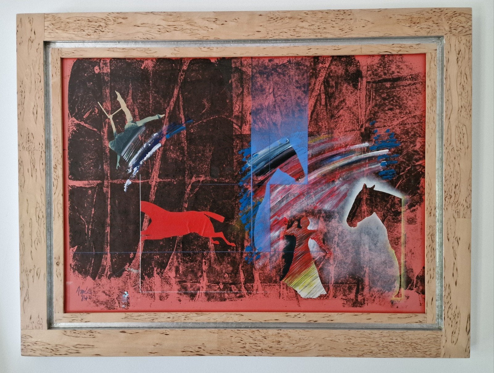 J.P. Amée - Grafische kunst "Pays de Jazz" (1984), Ophalen, 1950 - 1999, Overige technieken, Ingelijst