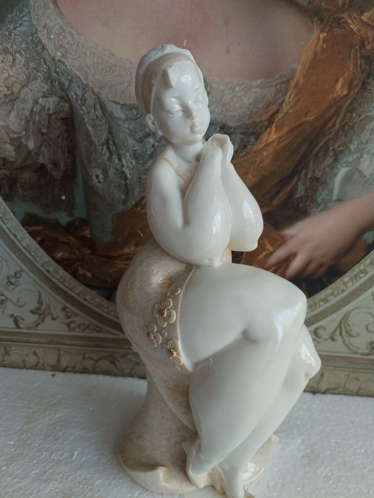 Decoratief beeldje van een Dikke Dame, Ophalen of Verzenden