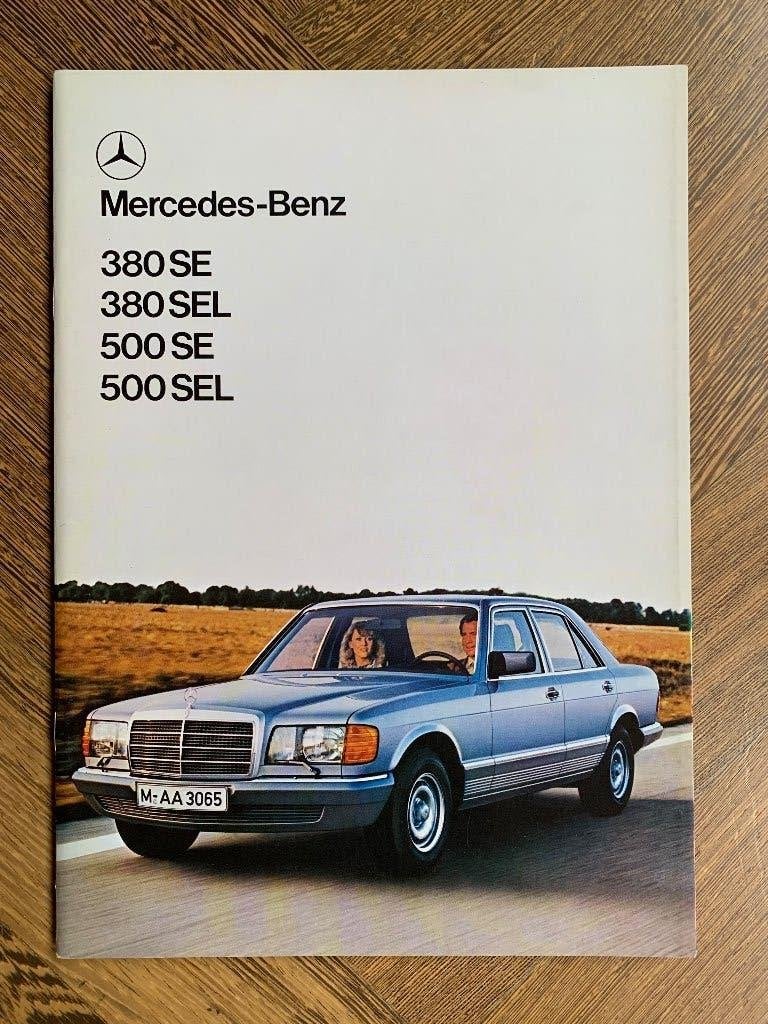 Nederlandse brochure Mercedes-Benz S-klasse W126 1979, Zo goed als nieuw, Mercedes-Benz, Mercedes, Ophalen of Verzenden