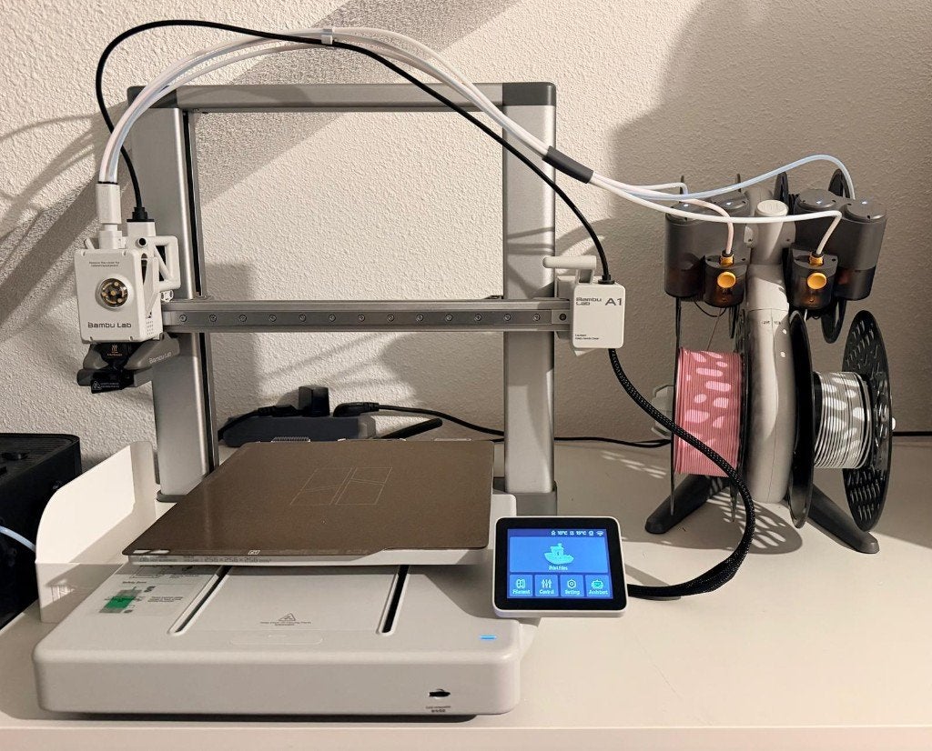 Bambu Lab A1 Combo (met AMS Lite), Computers en Software, Ophalen, Zo goed als nieuw, Filament, Ingebouwde Wi-Fi