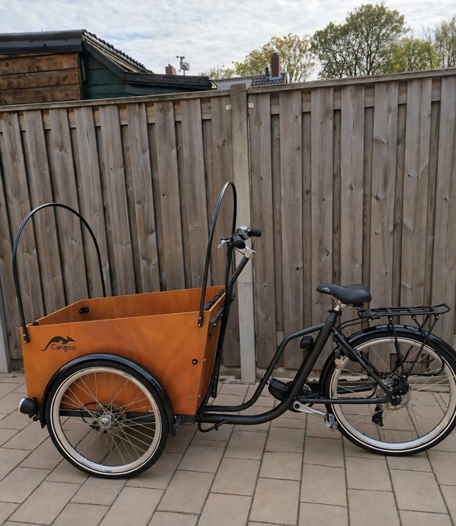 Bakfiets Cangoo Easy Elektrisch Nieuw, Fietsen en Brommers, Fietsen | Bakfietsen, Ophalen, Nieuw, 2 kinderen, Elektrisch