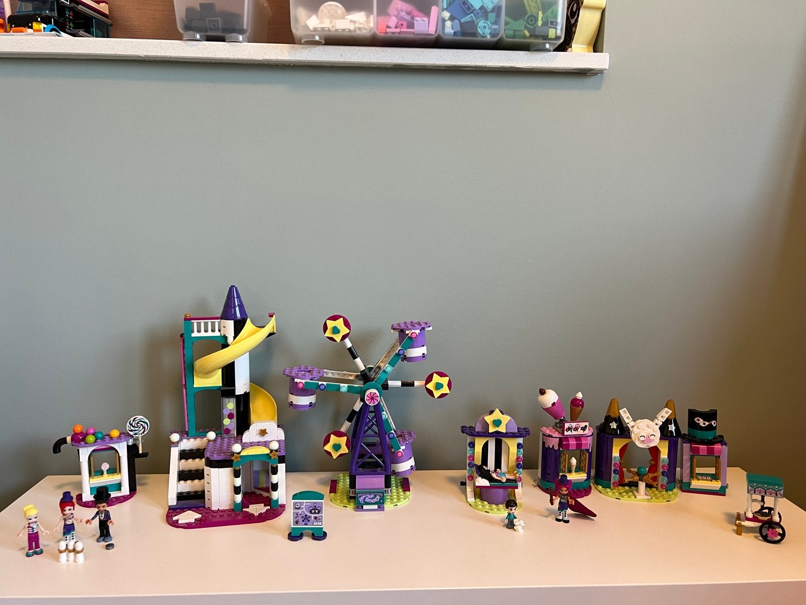 SUPER DEAL! 3 sets Lego Friends Kermis (41687, 41689, 30414), Ophalen, Zo goed als nieuw, Overige merken