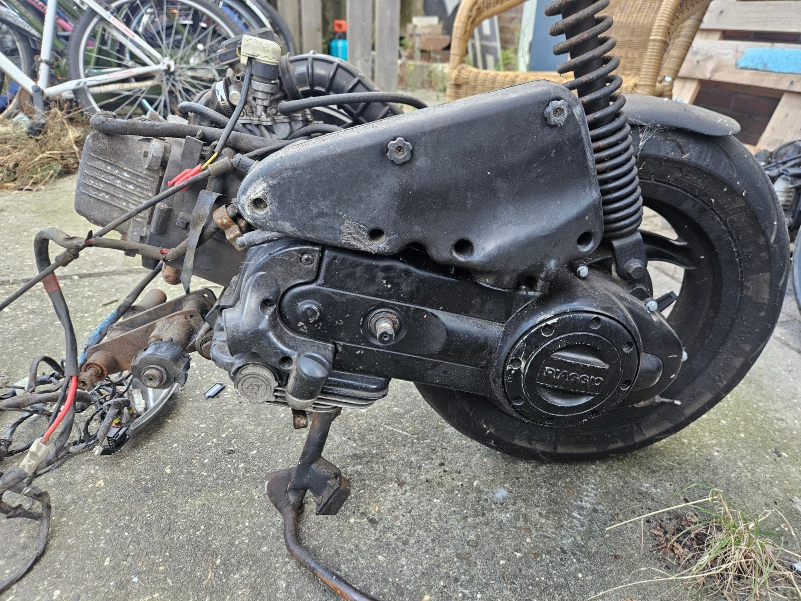 te koop piaggio 4t motorblok, Ophalen, Gebruikt, Blok, Piaggio