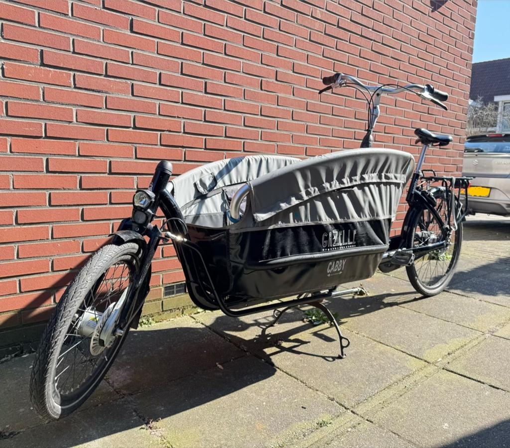 Gazelle Cabby bakfiets in nette staat, Fietsen en Brommers, Fietsen | Bakfietsen, Ophalen of Verzenden, Gebruikt, Gazelle, Huif