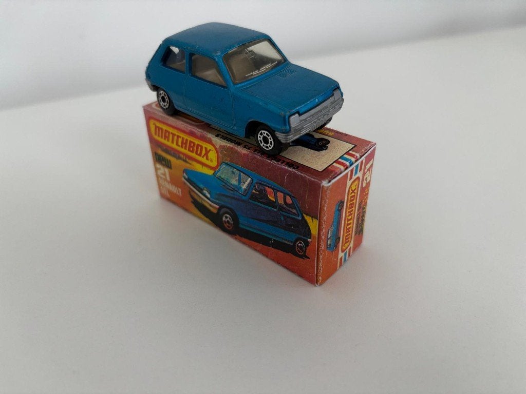 Matchbox Superfast 21 Renault 5 TL + Reprobox, Ophalen of Verzenden, Gebruikt, Auto