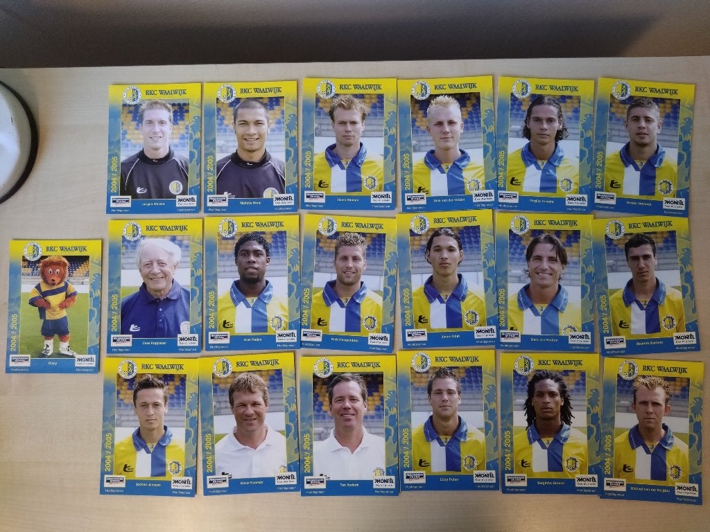 Diverse spelerskaarten RKC 2004-2005, Verzenden, Zo goed als nieuw, Overige binnenlandse clubs, Spelerskaart
