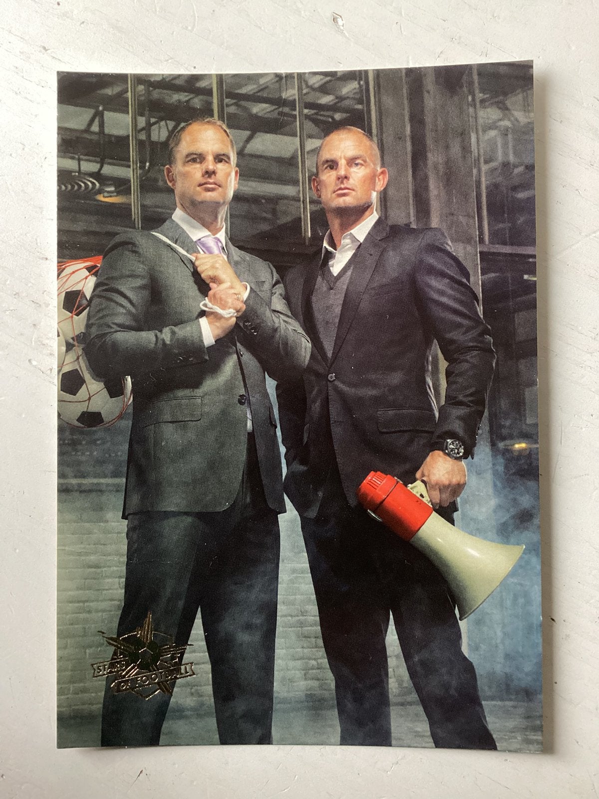 Kaart Stars of Football Ronald en Frank de Boer (C1000), Verzenden, Zo goed als nieuw, Spelerskaart
