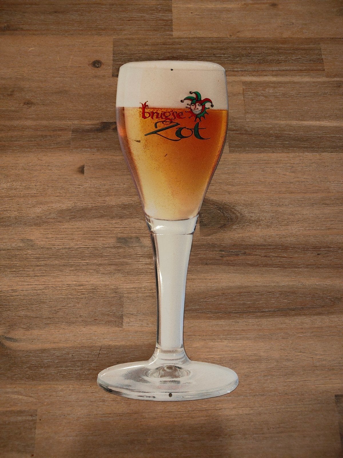 Groot Brugse Zot bierglas reclamebord, Verzamelen, Ophalen of Verzenden, Gebruikt