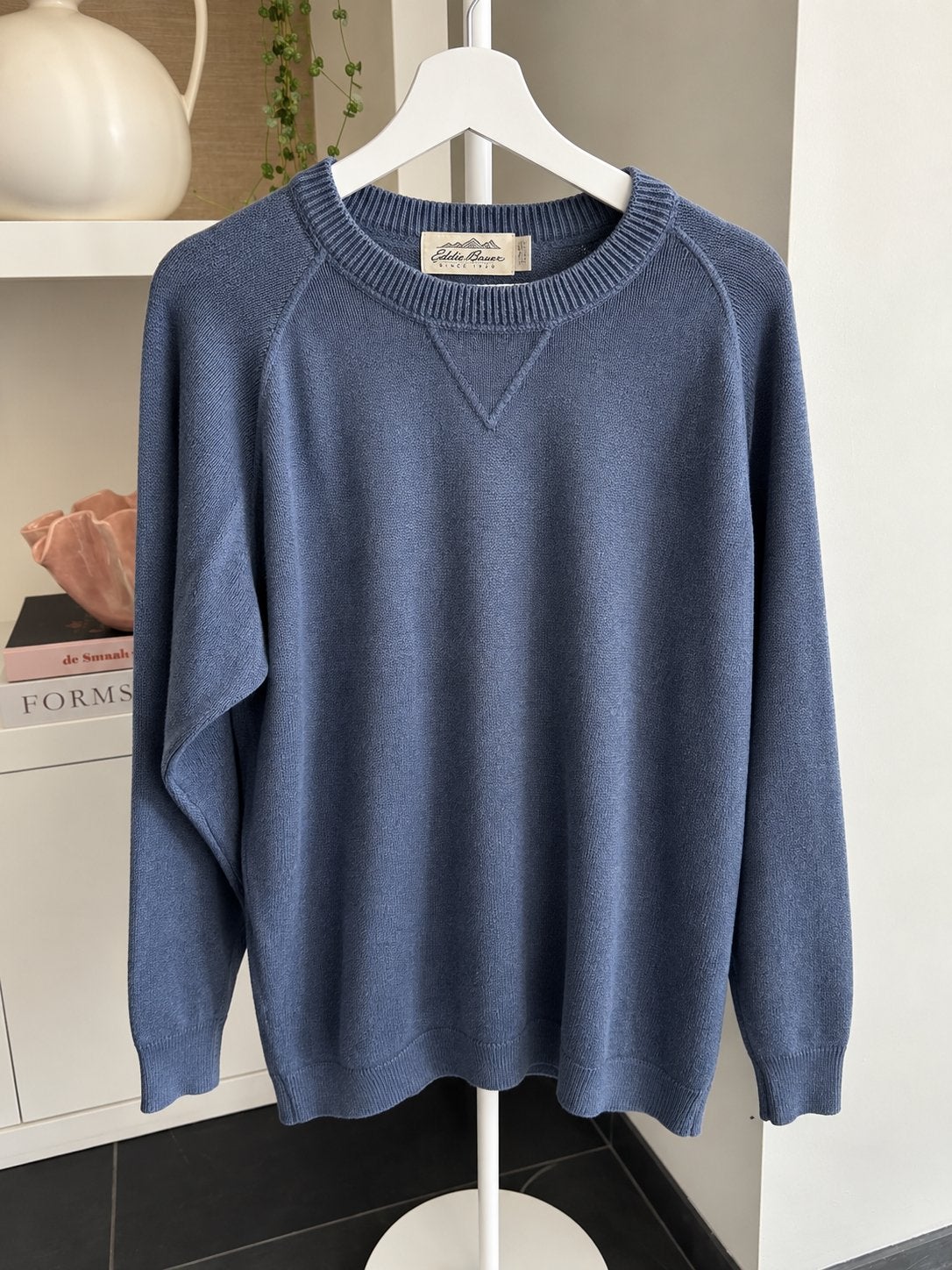 Eddie Bauer sweater – blauw – maat S, Ophalen of Verzenden, Gedragen, Blauw