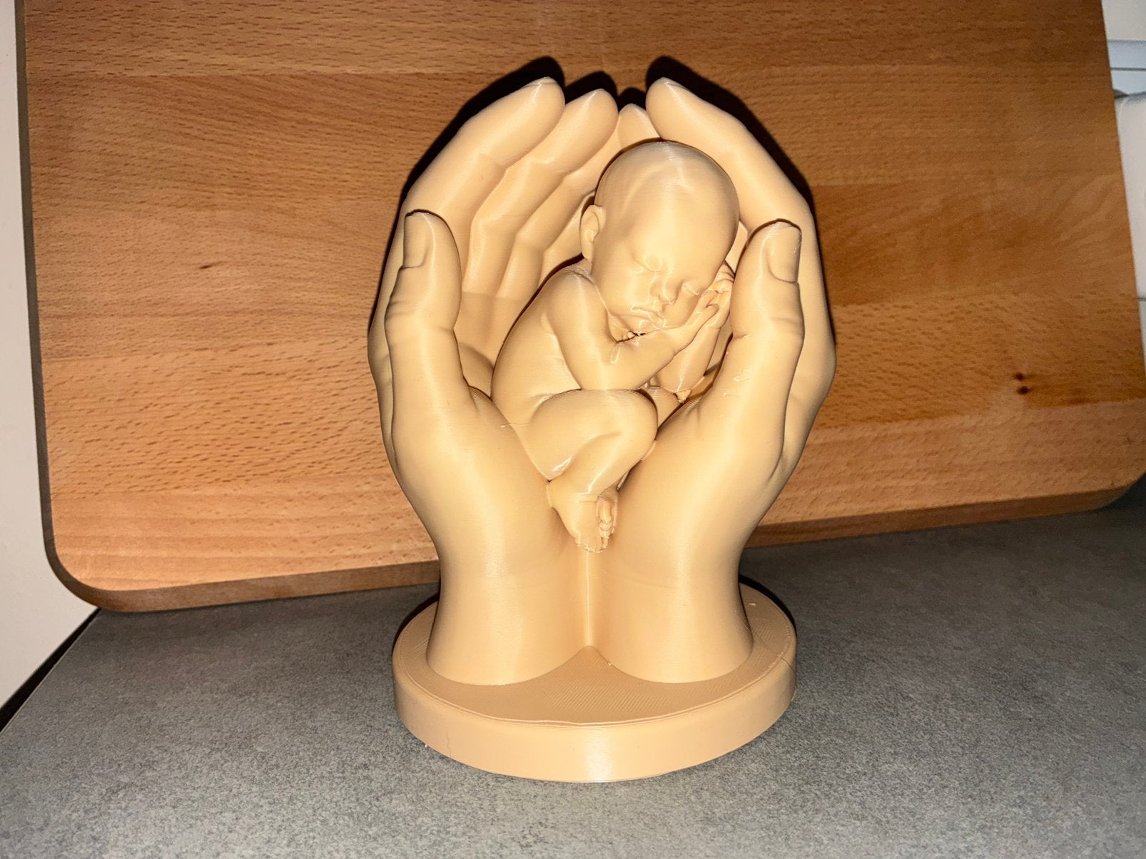 Zwangerschapsbeeldje – een bijzonder aandenken, Beige, 15 cm, Ophalen of Verzenden, 7 cm