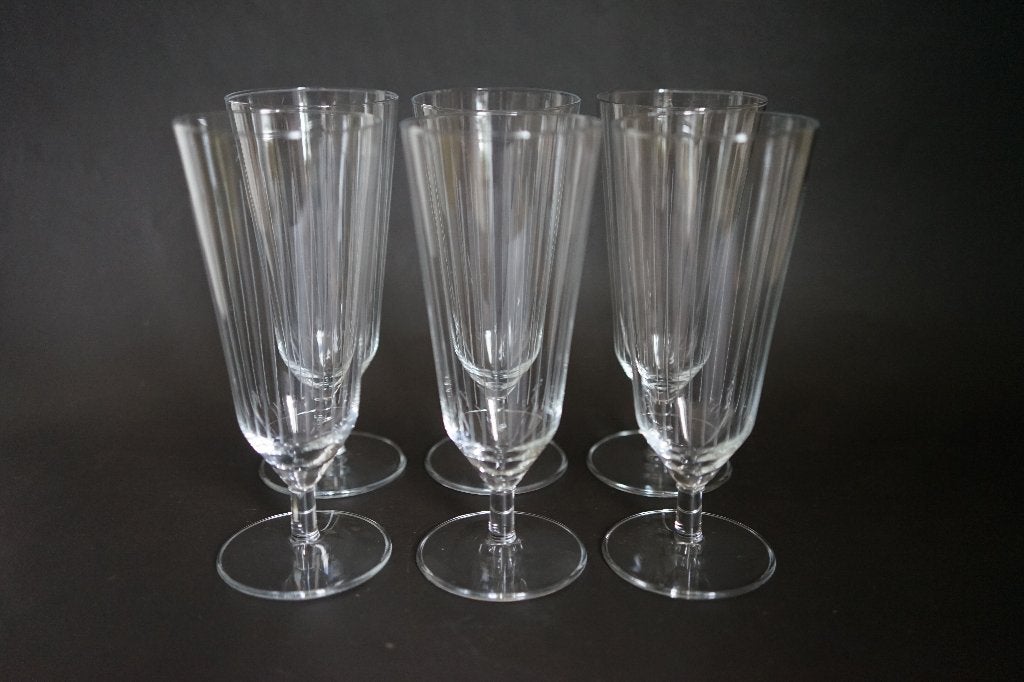 vintage ontwerp Carla design Meydam 6 Bierglas Royal Leerdam, Glas of Glazen, Overige merken, Ophalen of Verzenden, Overige stijlen