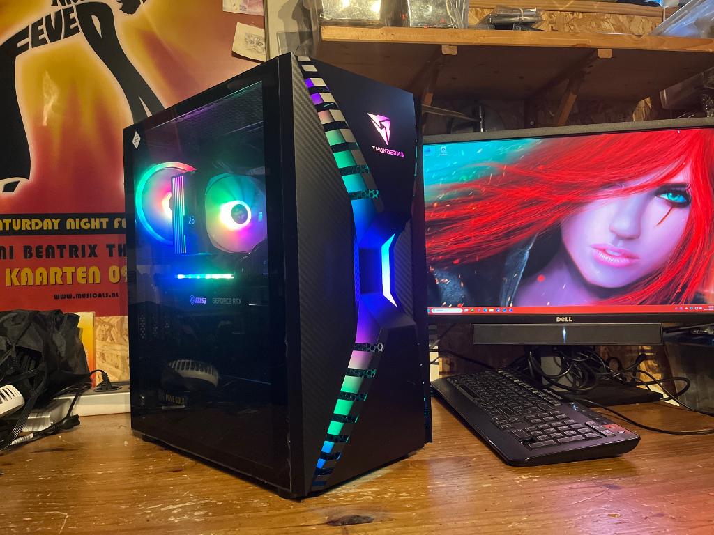 Dikke RGB Game-PC Core i7-9700K/32GB/1000GB SSD/RTX3080 10GB, Computers en Software, Ophalen, 32 GB, Zo goed als nieuw, Gaming