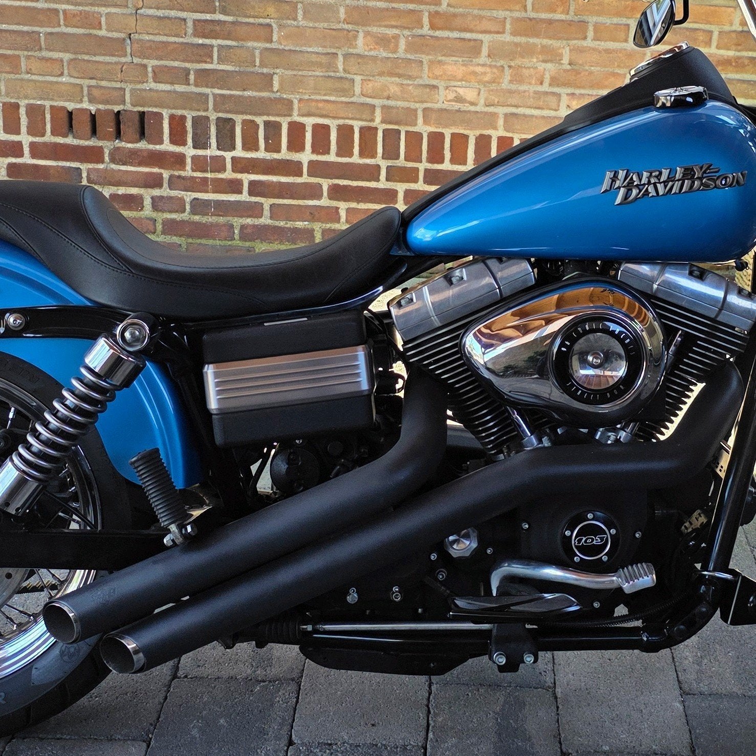 Vance & Hines uitlaat Dyna zwart in goede staat!, Ophalen