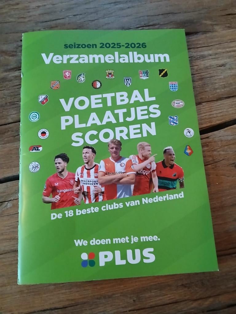 Vol verzamelalbum voetbalplaatjes van Plus zeer netjes, Ophalen of Verzenden, Nieuw, Sport