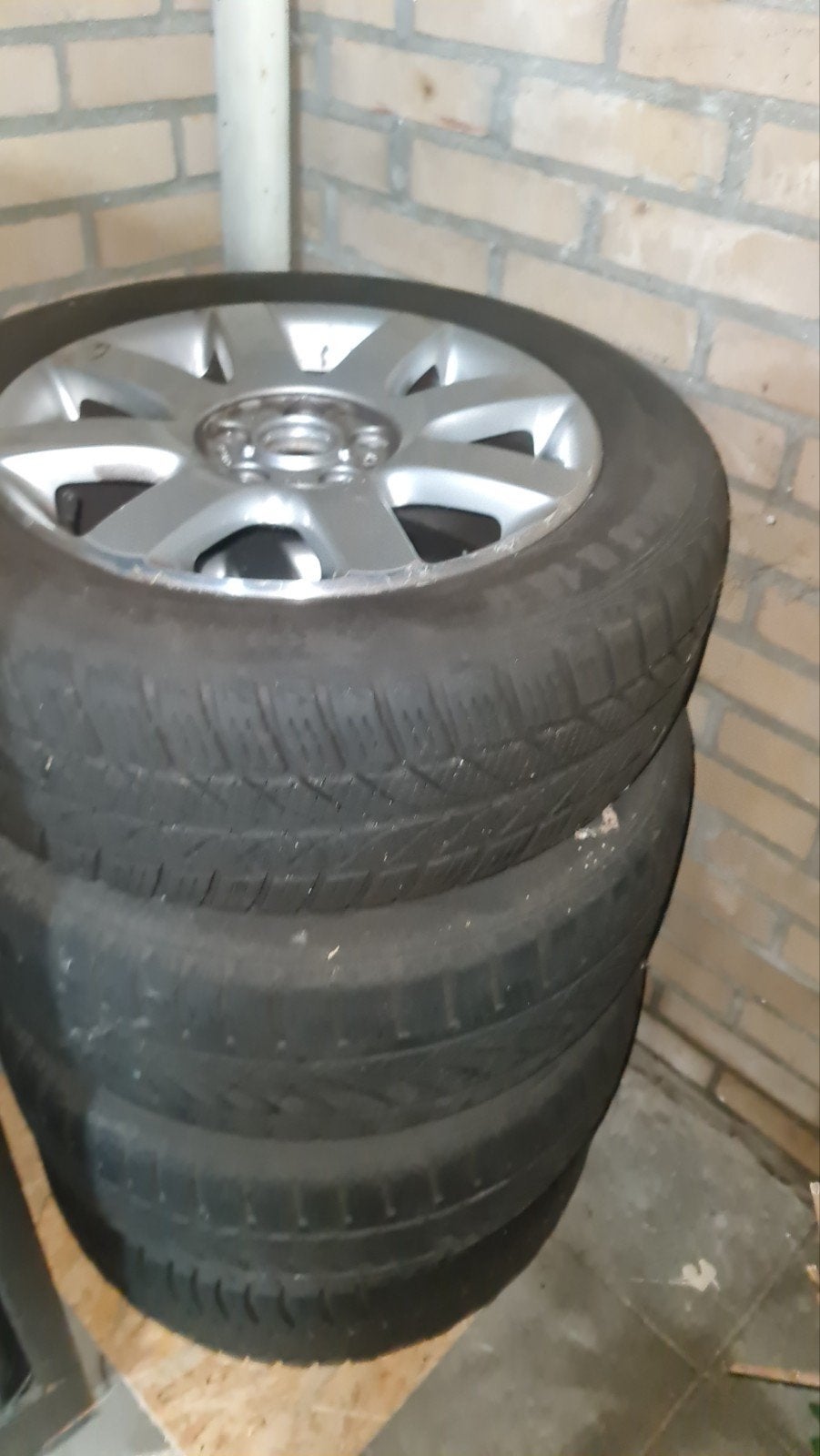 4 volkswagen banden met velgen, Ophalen