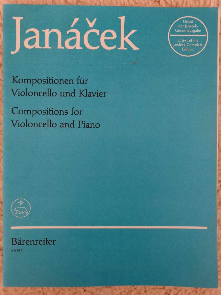Janáček: Compositions for Violoncello and Piano, Muziek en Instrumenten, Bladmuziek, Ophalen of Verzenden