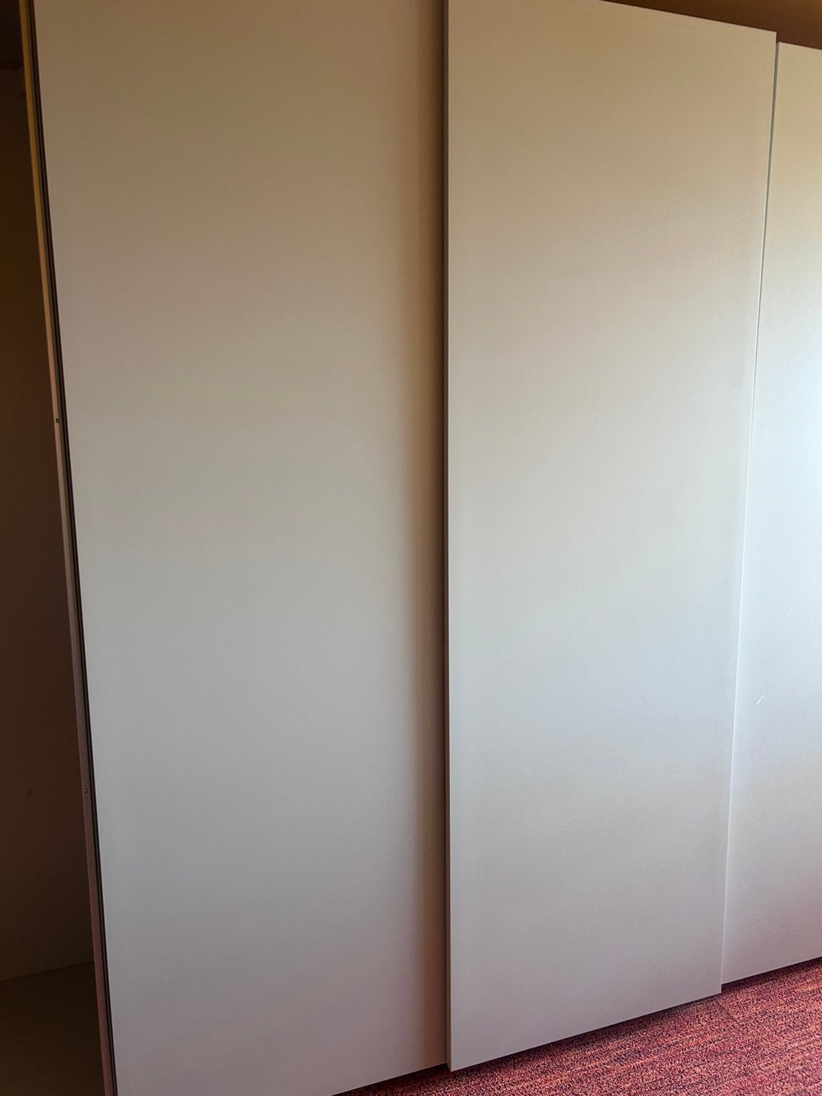 Pax kledingkast met Hasvik schuifdeuren, grijsbruin, Ophalen, Gebruikt, 200 cm of meer, 50 tot 100 cm