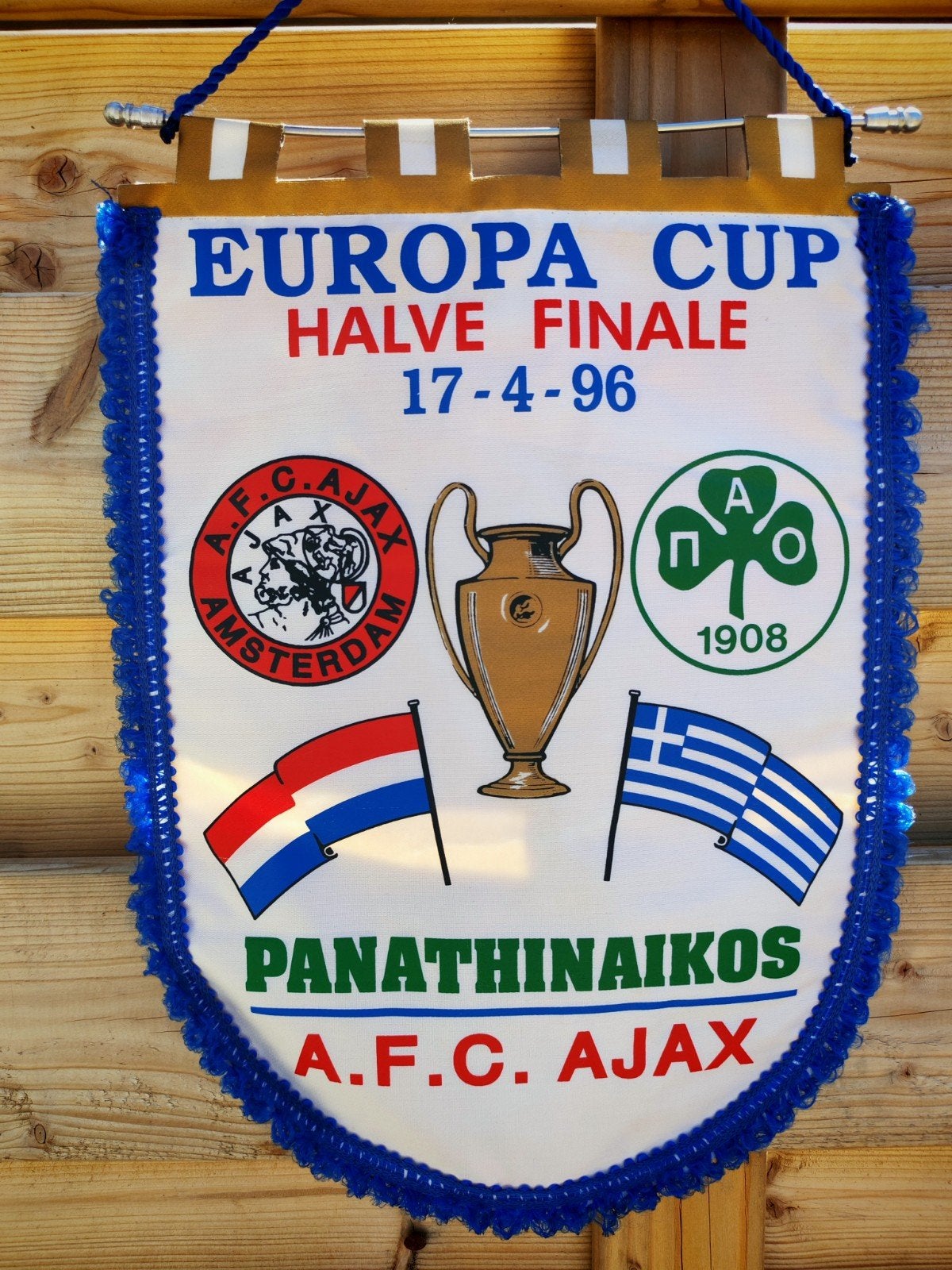 1996 afc Ajax Amsterdam- Panathinaikos vintage vaan, Ophalen of Verzenden