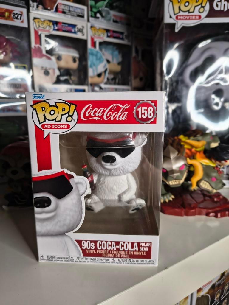 Funko Pop! Coca-Cola 90s Polar Bear #158, Ophalen of Verzenden, Zo goed als nieuw