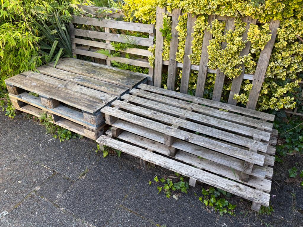 Gratis - Pallets 6 stuks, Ophalen, Overige houtsoorten, Minder dan 200 cm, Pallet