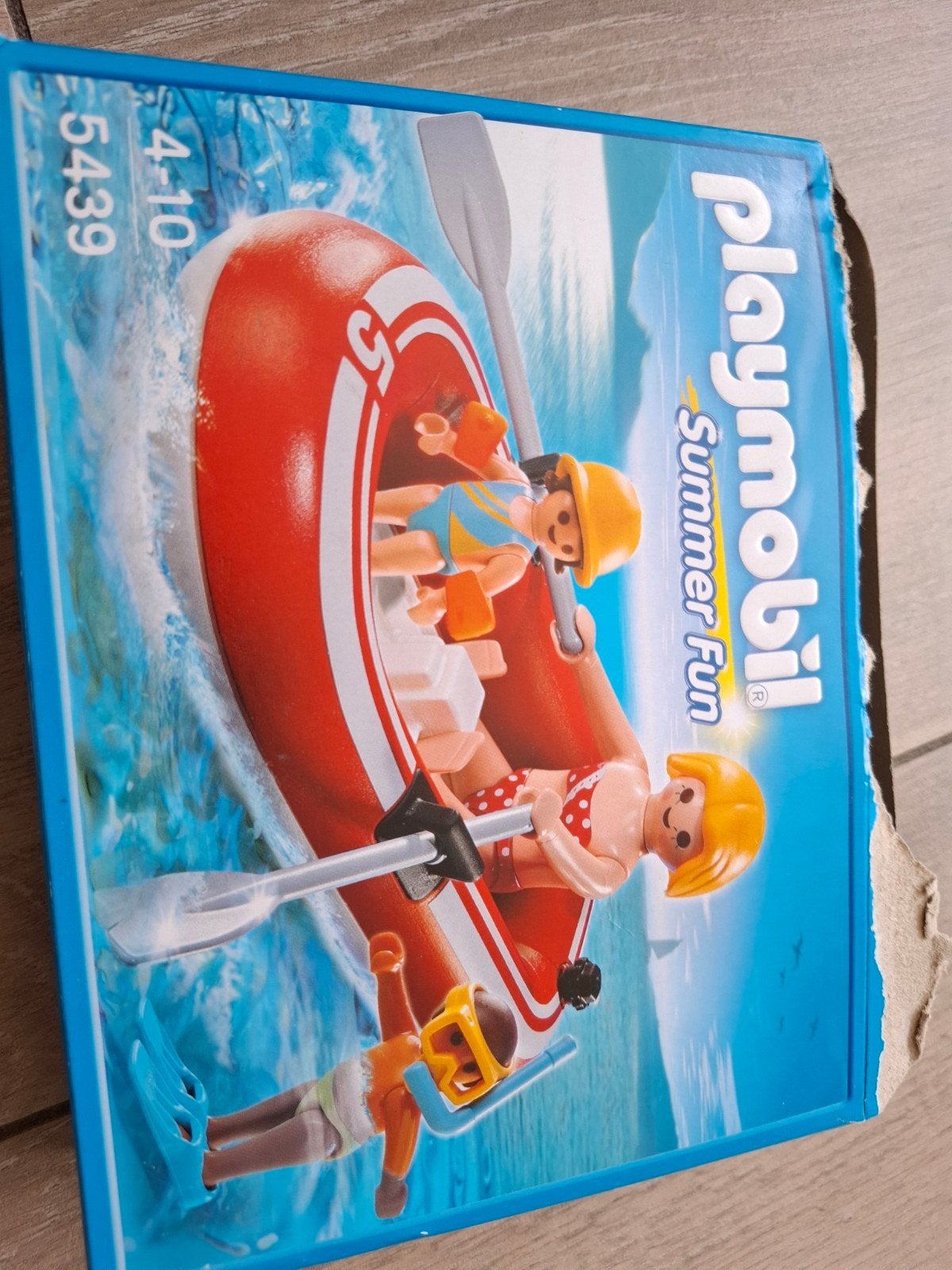 Playmobil Summer Fun 5439 - Opblaasboot met zwemmers, Complete set, Ophalen of Verzenden, Boot/Schip, Summer fun