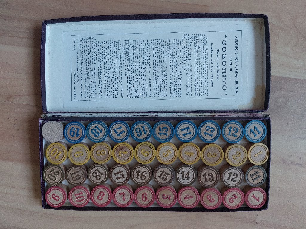 Colorito gezelschapsspel uit 1892, Ophalen of Verzenden