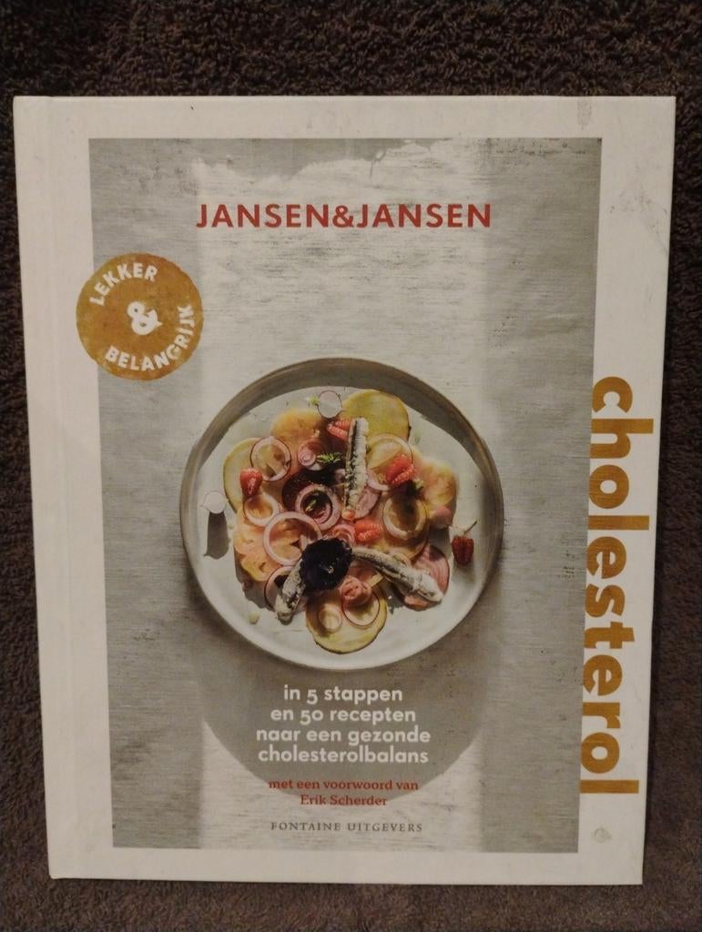 Jansen & Jansen Cholesterol: Lekker & Belangrijk deel 1, Boeken, Kookboeken, Ophalen of Verzenden