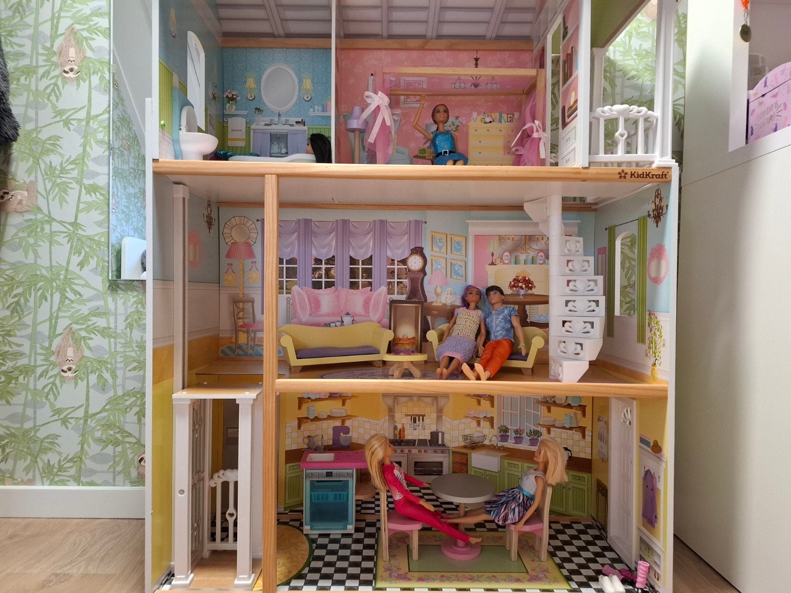 Kidkraft barbie poppenhuis, Kinderen en Baby's, Ophalen, Gebruikt, Poppenhuis