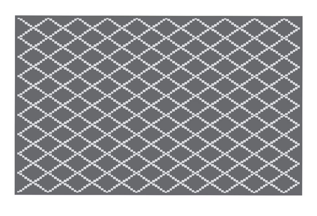 Obelink Patio Mat Diamond Tenttapijt - Grijs, Ophalen of Verzenden, Zo goed als nieuw