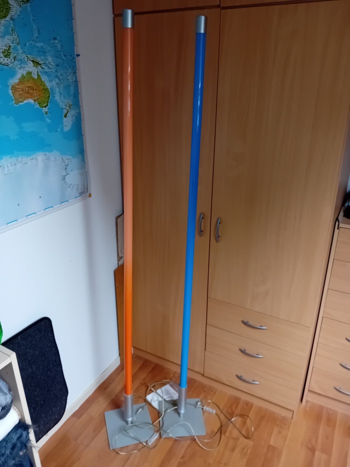 light tube - single floor stand -  gekleurde tl verlichting, Huis en Inrichting, Ophalen, Overige fittingen, 150 tot 200 cm, Kunststof