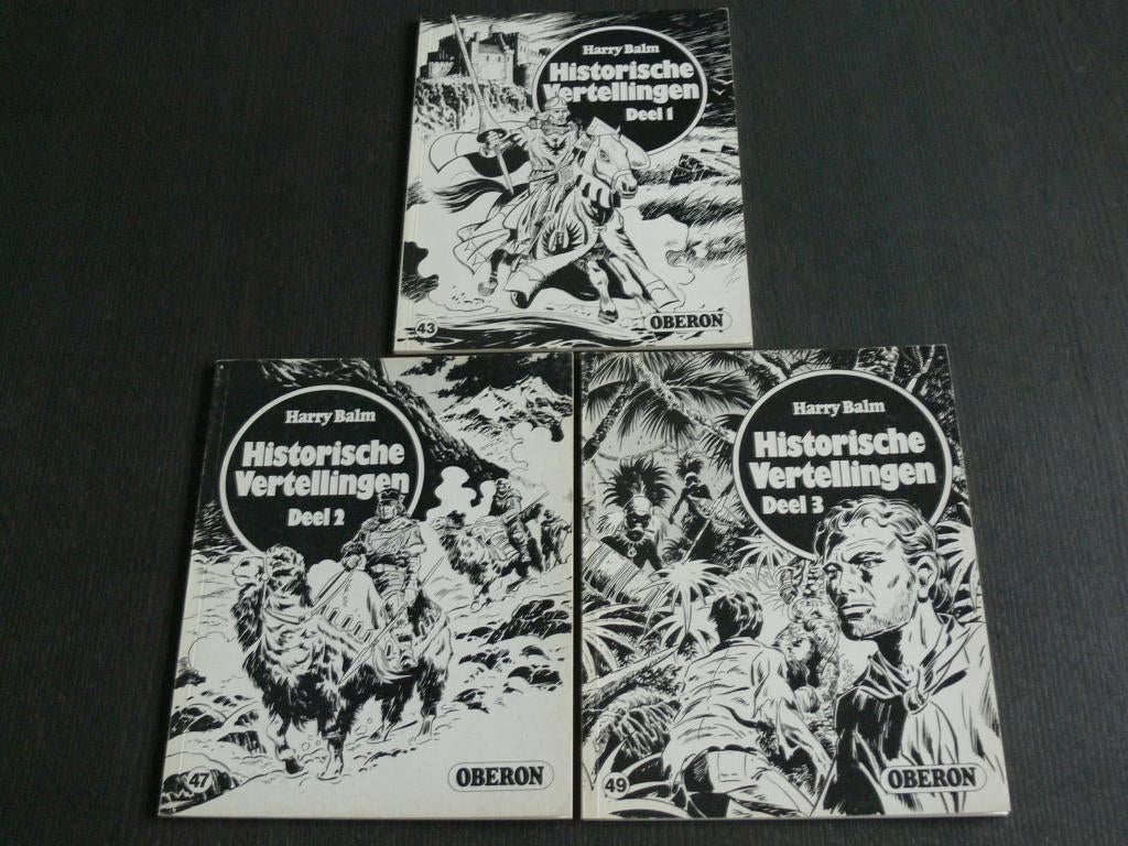 Oberon Zwartwit reeks - historische vertellingen - 3 delen, Meerdere stripboeken, Ophalen of Verzenden, Zo goed als nieuw