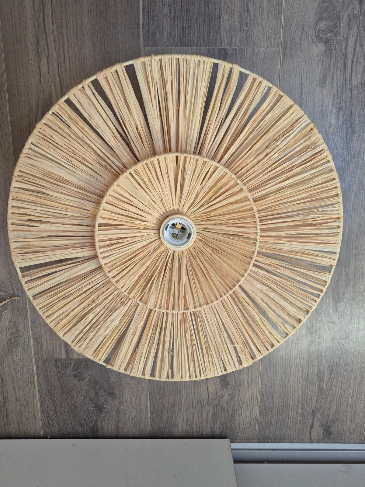 Rieten wandlamp, Ophalen, Zo goed als nieuw
