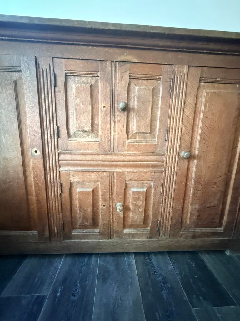 Eikenhouten dressoir - 170x50x110 cm, Gebruikt, 150 tot 200 cm, Eikenhout, Ophalen of Verzenden
