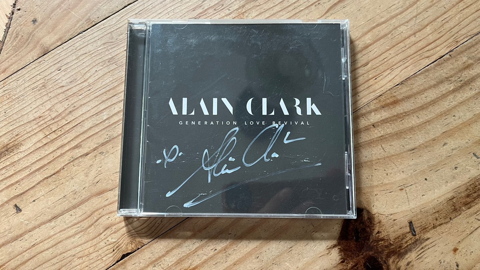Uniek GESIGNEERDE CD Alain Clark – Generation Love Revival, Ophalen of Verzenden, Zo goed als nieuw