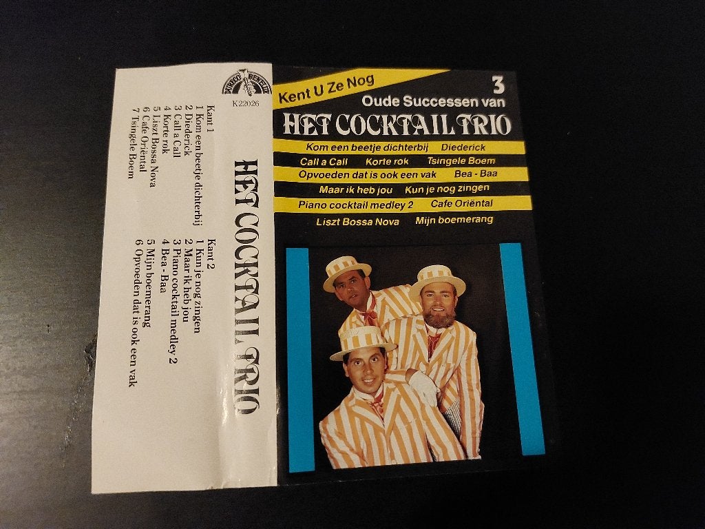 HET COCKTAIL TRIO - OUDE SUCCESSEN VAN 3 (MC), 1 bandje, Ophalen of Verzenden, Zo goed als nieuw, Origineel