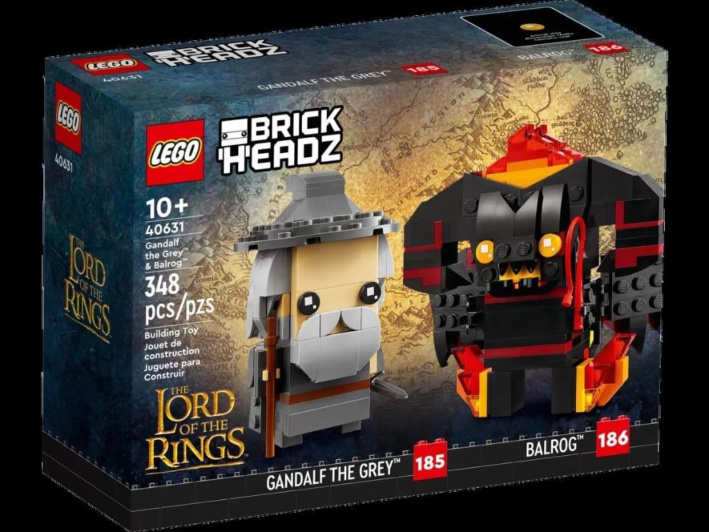 LEGO BrickHeadz 40631 Lord of the Rings: Gandalf & Balrog, BrickHeadz, Lego, Nieuw, Ophalen of Verzenden