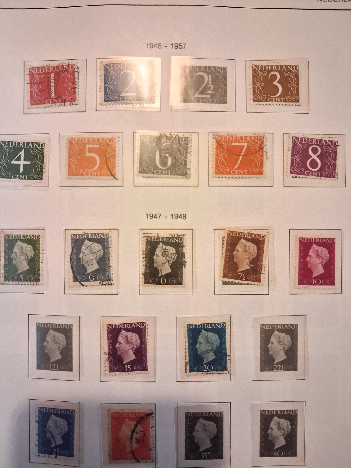 Nederlandse postzegels 1946-1957 en 1947-1948, Postzegels en Munten, Ophalen of Verzenden, Na 1940, Gestempeld