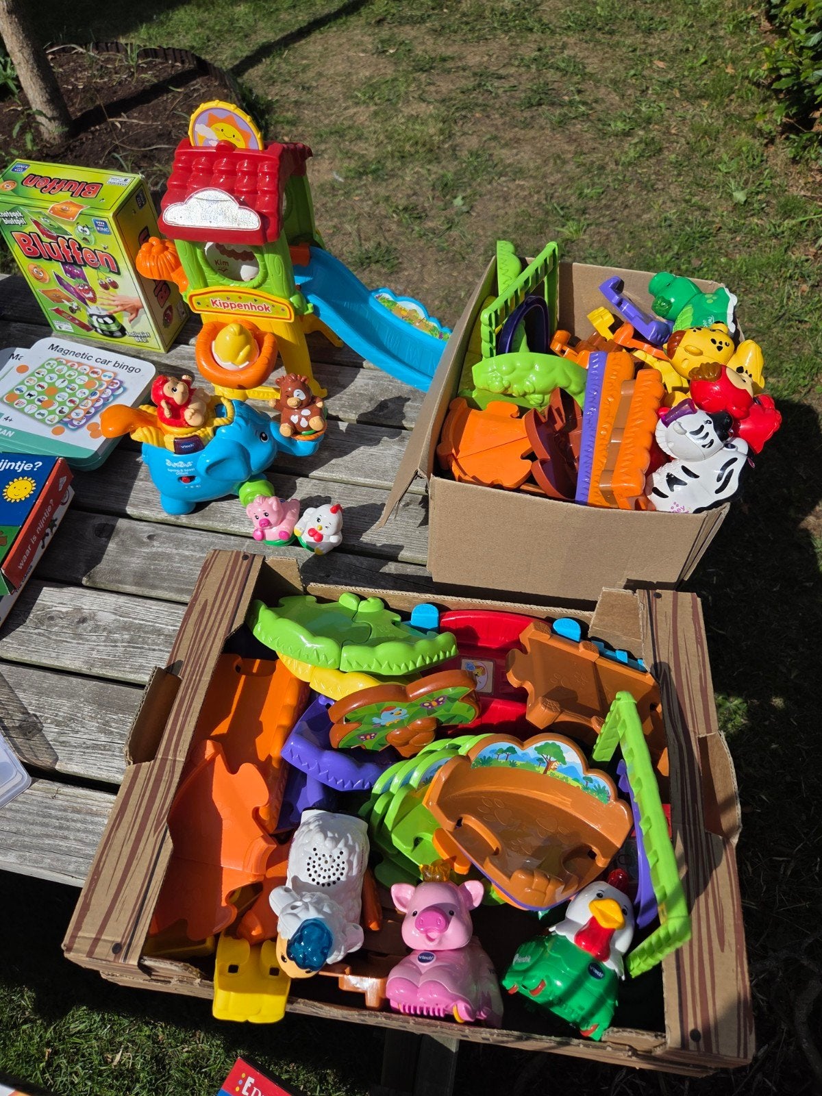 VTech Zoef Zoef Dieren en Toet Toet Auto's speelset, Ophalen, Gebruikt, Overige typen, Met licht