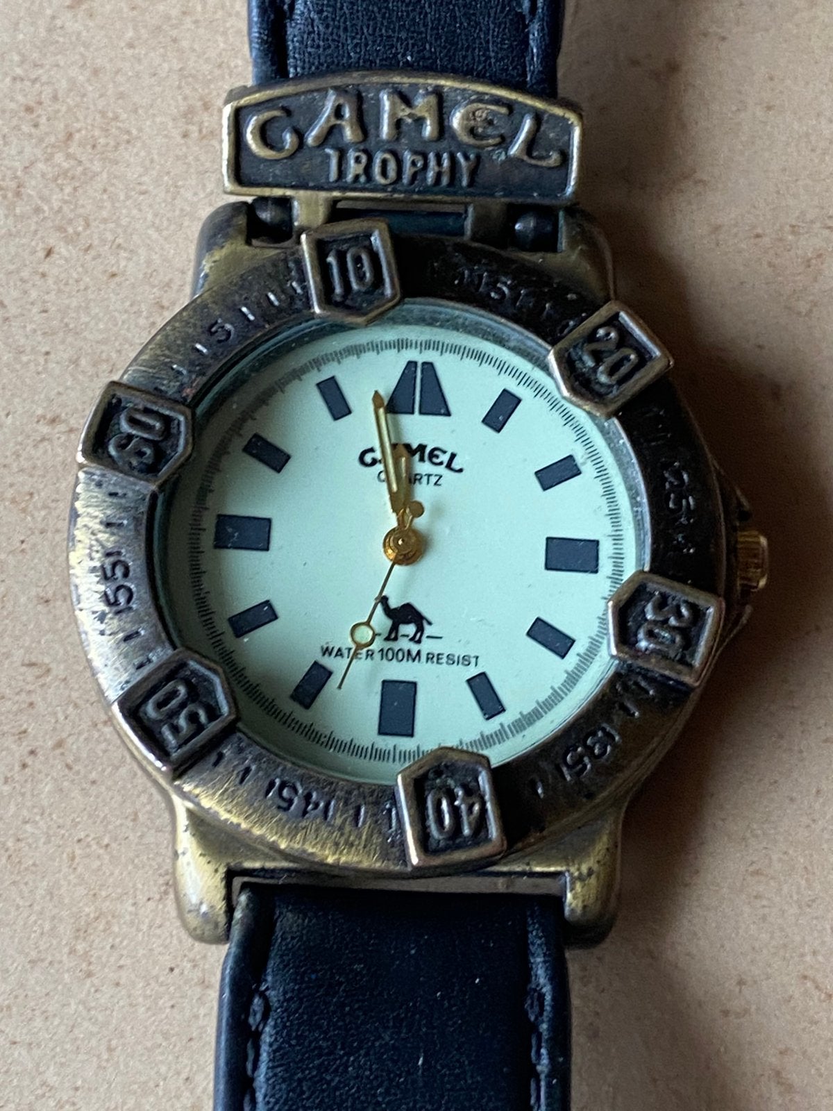 Camel trophy horloge, jaren 90, Overige merken, Overige materialen, Polshorloge, Ophalen of Verzenden