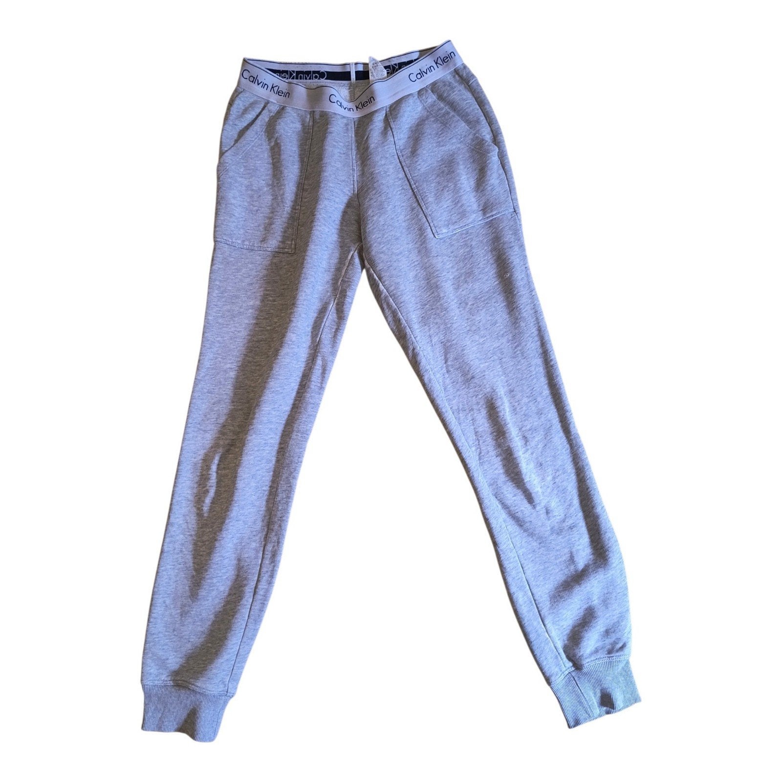 Calvin Klein Joggingbroek Grijs-Maat XS -klein detail, Ophalen of Verzenden, Maat 34 (XS) of kleiner, Calvin Klein, Gedragen