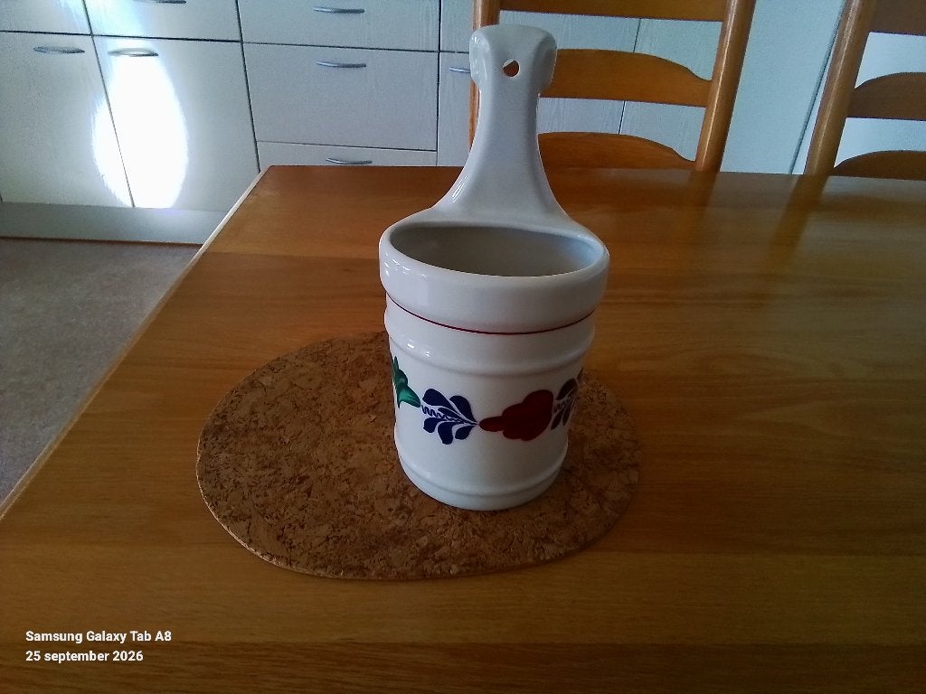 boerenbont pollepelpot, Ophalen of Verzenden, Zo goed als nieuw, Aardewerk, Bord(en)