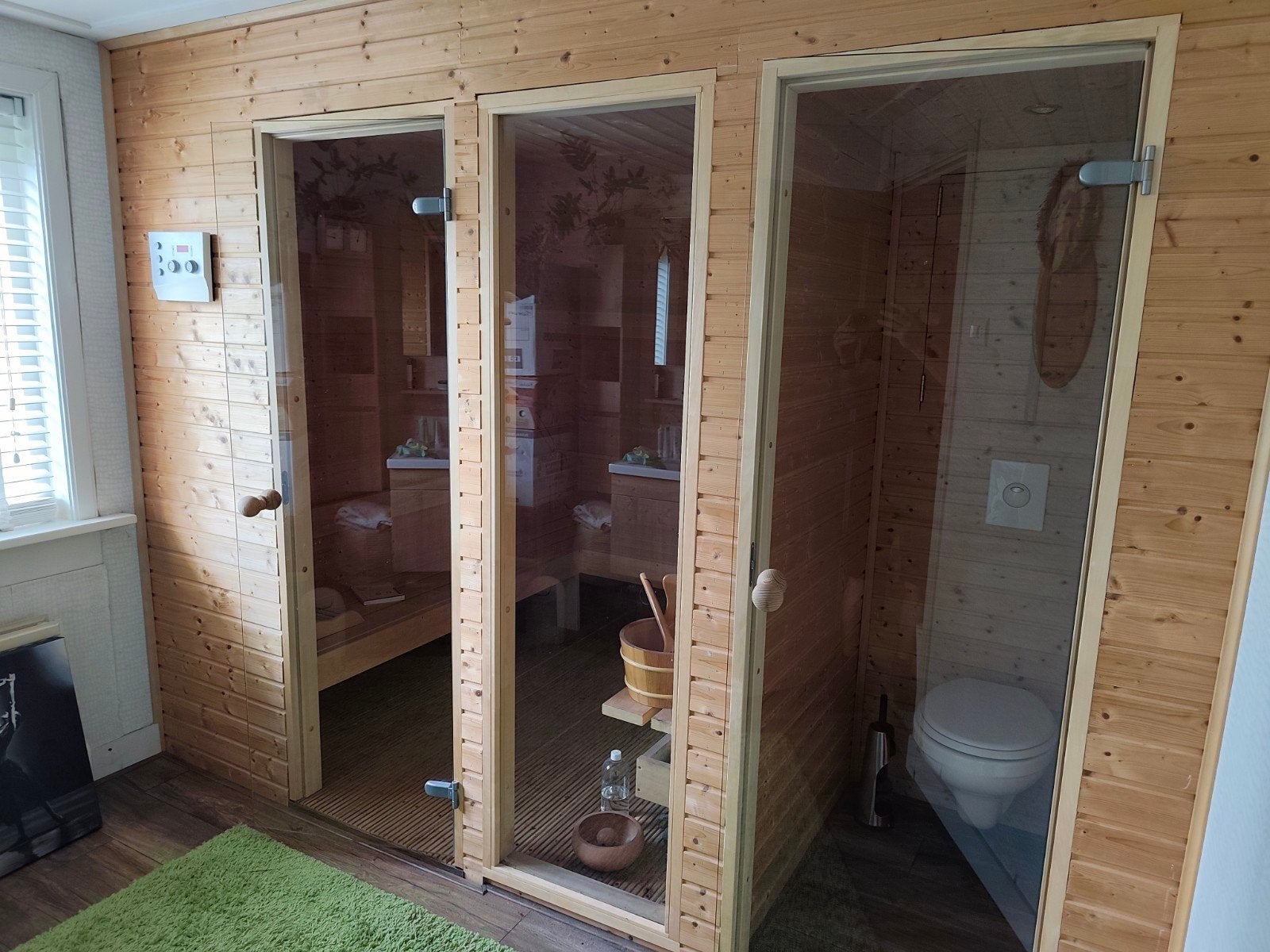 Sauna / zelfbouw/compleet, Ophalen, Gebruikt, Fins of Traditioneel, Complete sauna